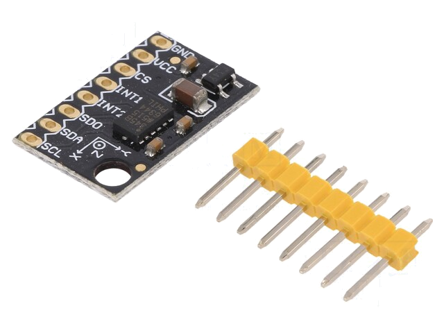 Sensor: Versnellingsmeter; 3,3÷6VDC; I2C,SPI; ADXL345; module Sensor: Versnellingsmeter; 3,3÷6VDC; I2C,SPI; ADXL345; module